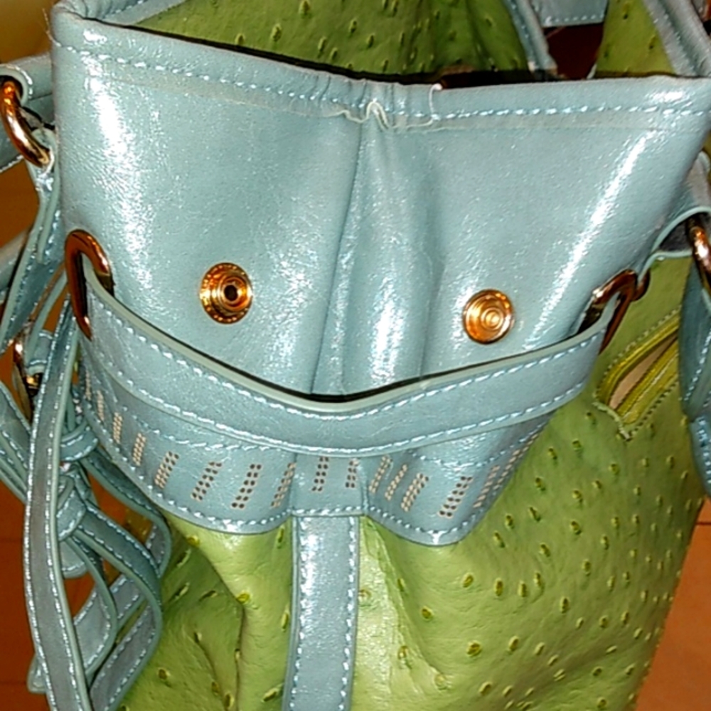 RARE Segolene Paris Embossed Strap Detail Bag - Picture 5 of 10
